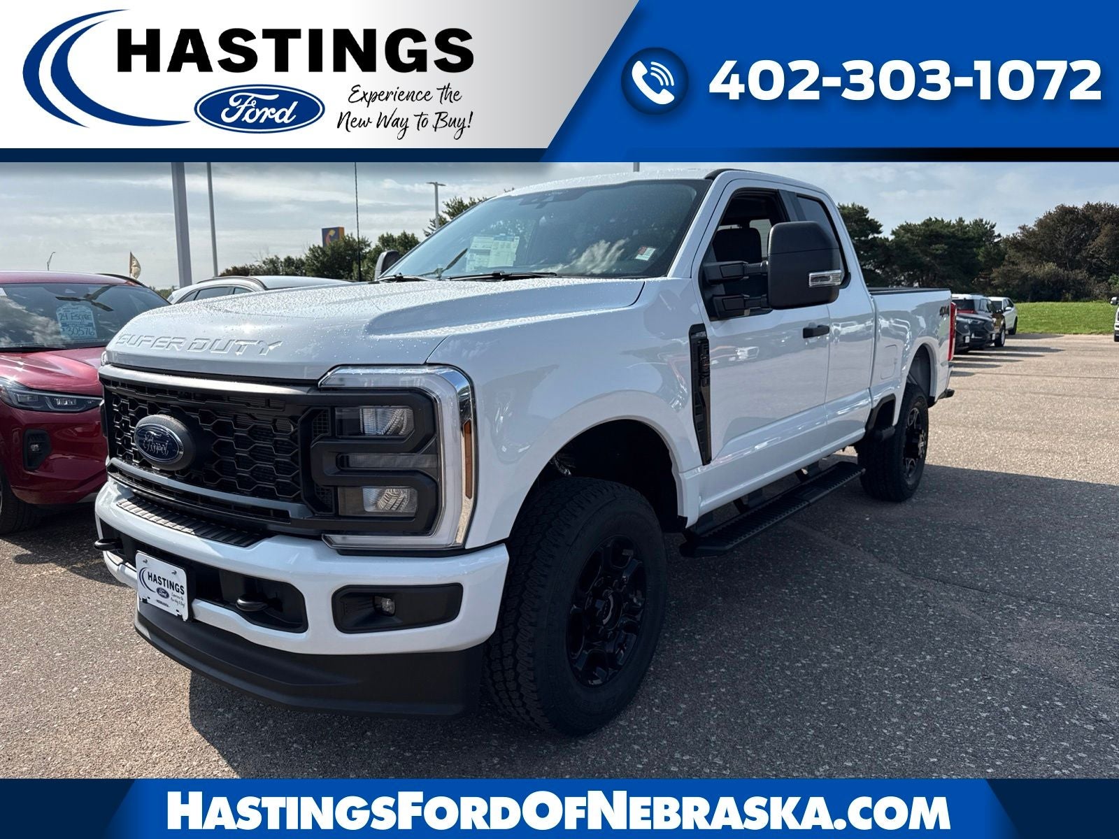 2026 Ford F-250SD F-250 XL in Oxford White — front three-quarter view