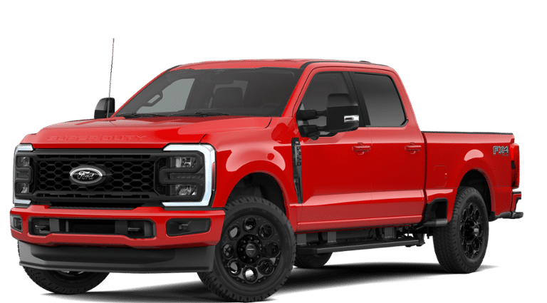 2026 Ford F-350SD XLT in Race Red — front three-quarter view