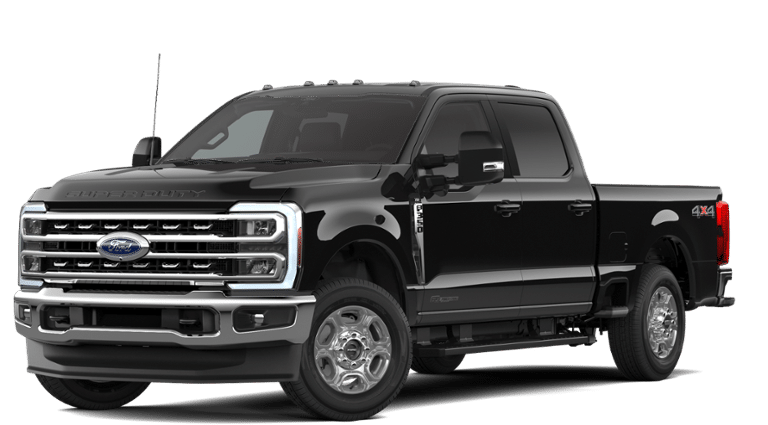 2026 Ford F-350SD XLT in Agate Black Metallic — front three-quarter view