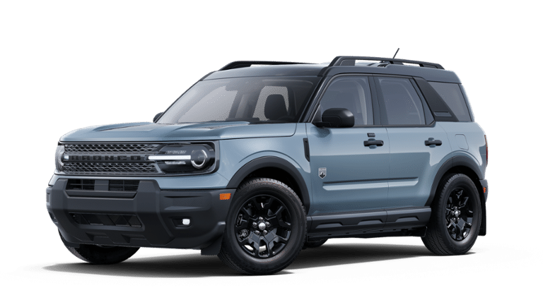 2025 Ford Bronco Sport Big Bend in Azure Gray Metallic Tri-Coat — front three-quarter view